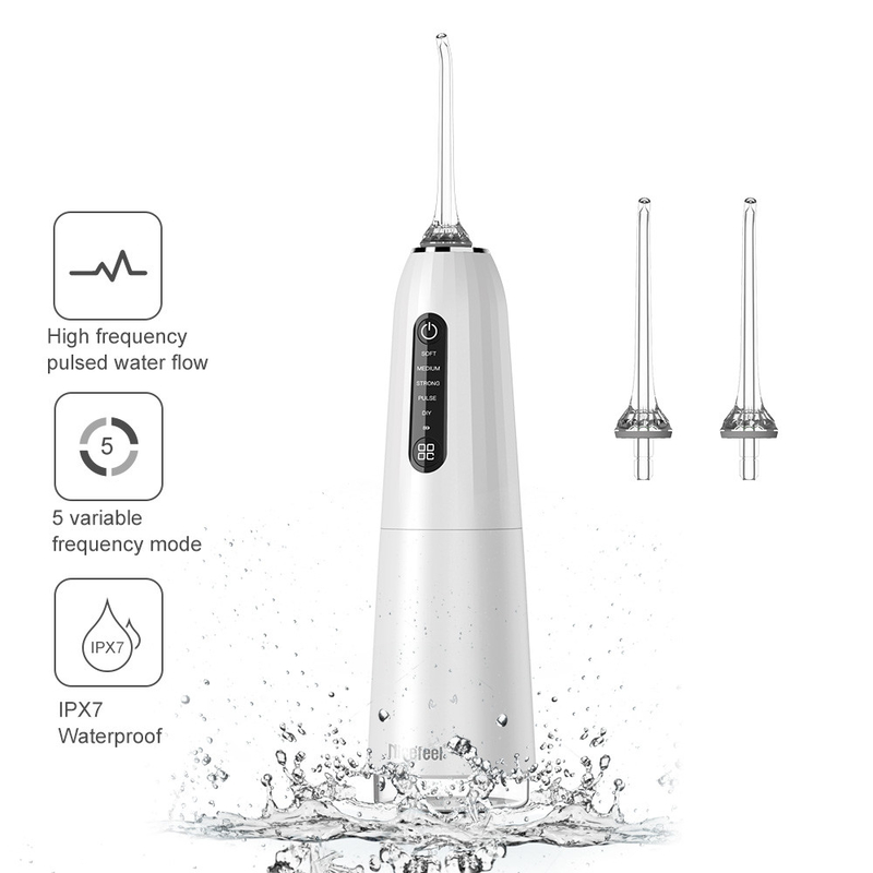 FC2661 Nicefeel Cordless Water Flosser , Dental Oral Irrigator With 5 Modes