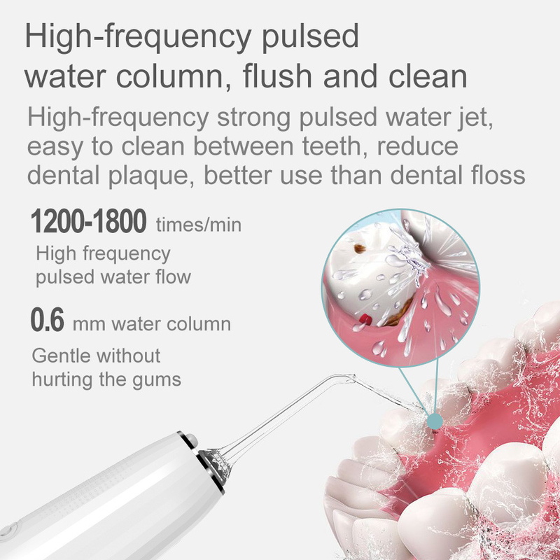 FC2661 Nicefeel Cordless Water Flosser , Dental Oral Irrigator With 5 Modes