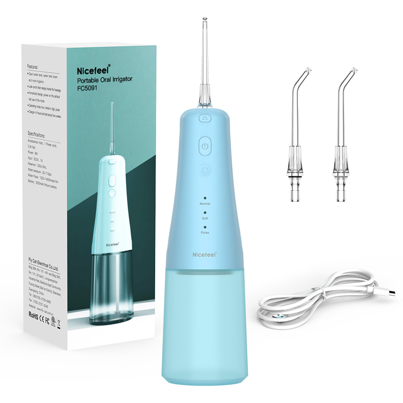 Cordless Water Dental Flosser Portable Rechargeable Oral Irrigator