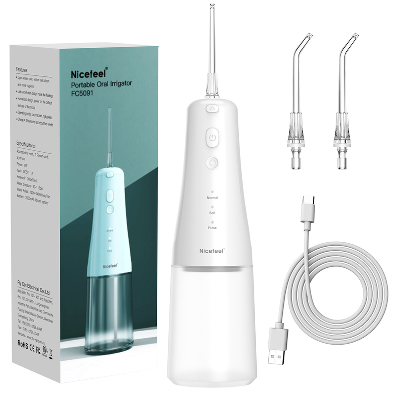Cordless Water Dental Flosser Portable Rechargeable Oral Irrigator