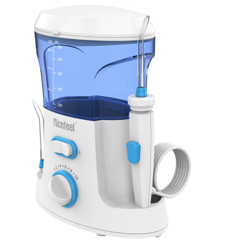 25.5*20.5*11.5cm ABS Countertop Water Flosser with 1.8m Cord Length
