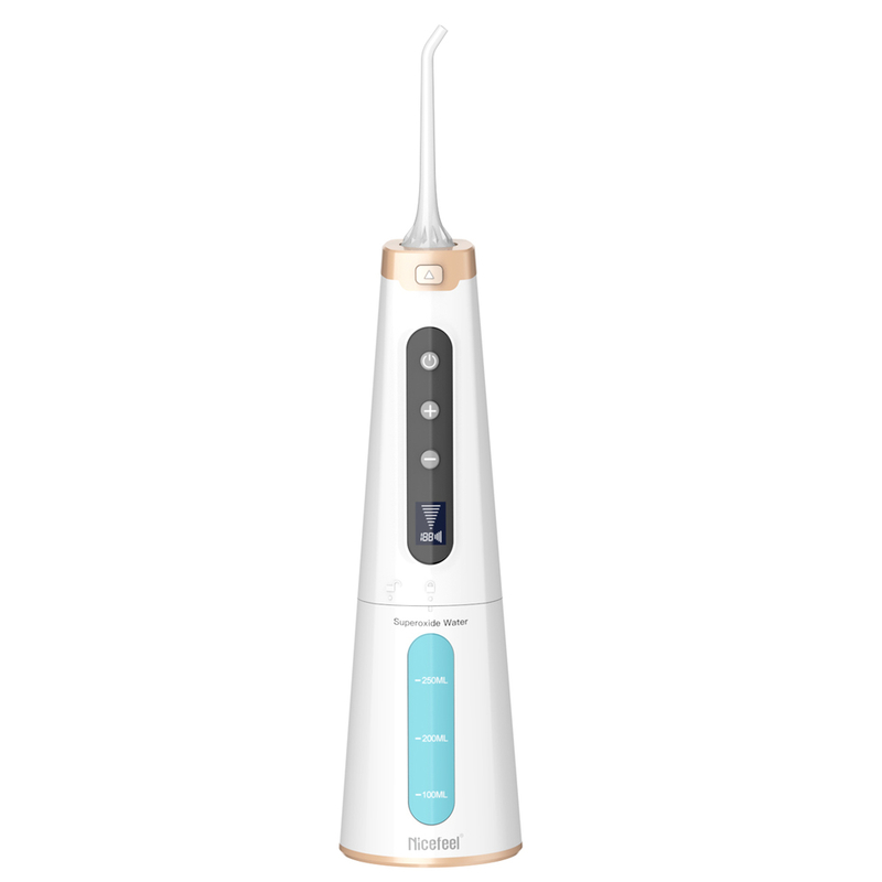 100 - 240V Ozone Water Flosser Irrigator With LED Light White Color