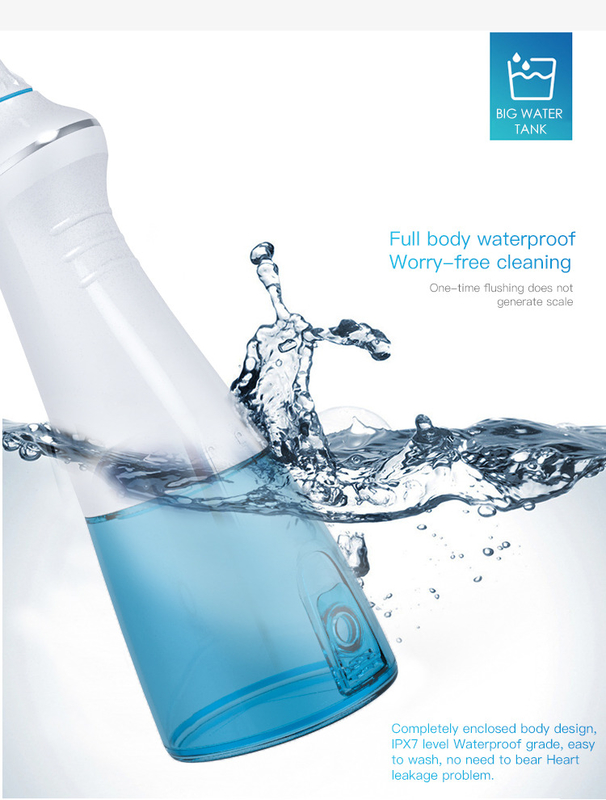 Enhance Your Dental Health with Electric Dental Water Flosser Oral Irrigator - White