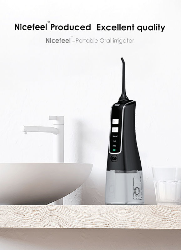 1400mAh IPX7 Portable Oral Irrigator Cordless Water Flosser Teeth Cleaner