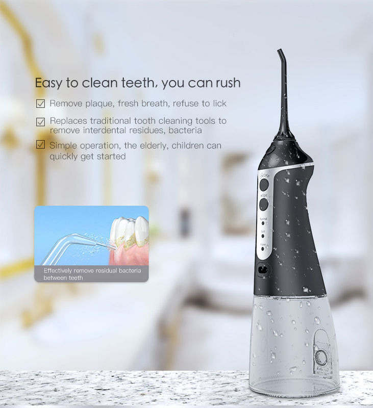 DC5V Nicefeel Cordless Water Flosser 30-100psi High Pressure Pulse Flow