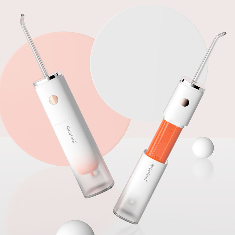 Portable Sonic Cordless Water Flosser Rechargeable Deep Cleaning With Four Nozzles