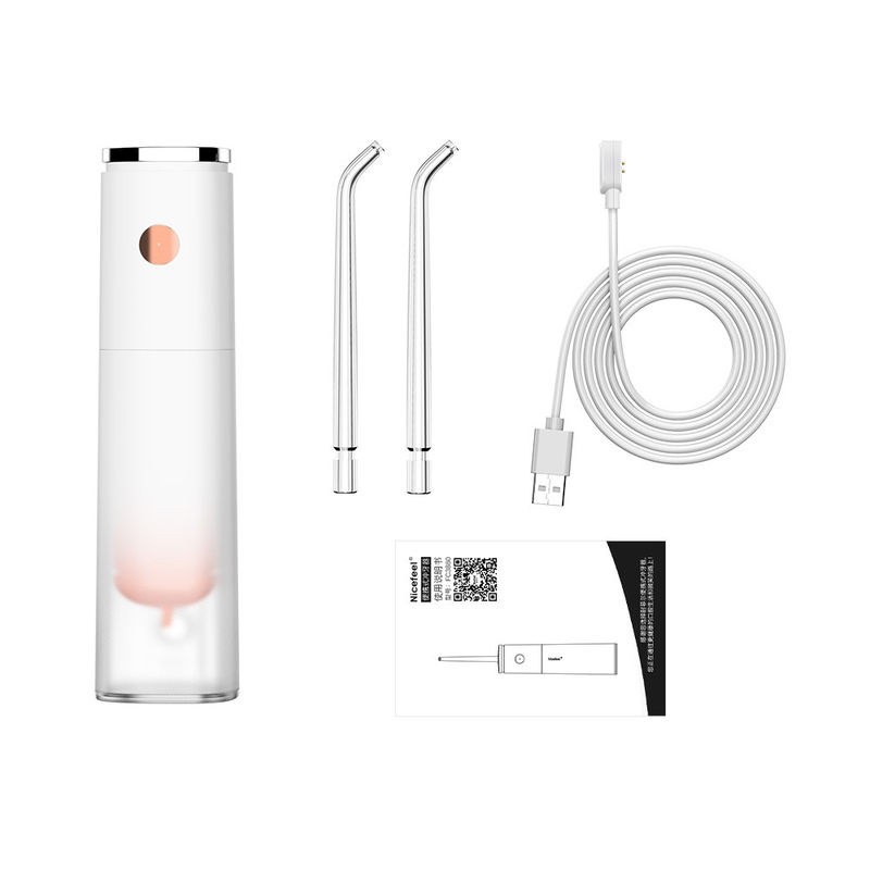 Portable Sonic Cordless Water Flosser Rechargeable Deep Cleaning With Four Nozzles