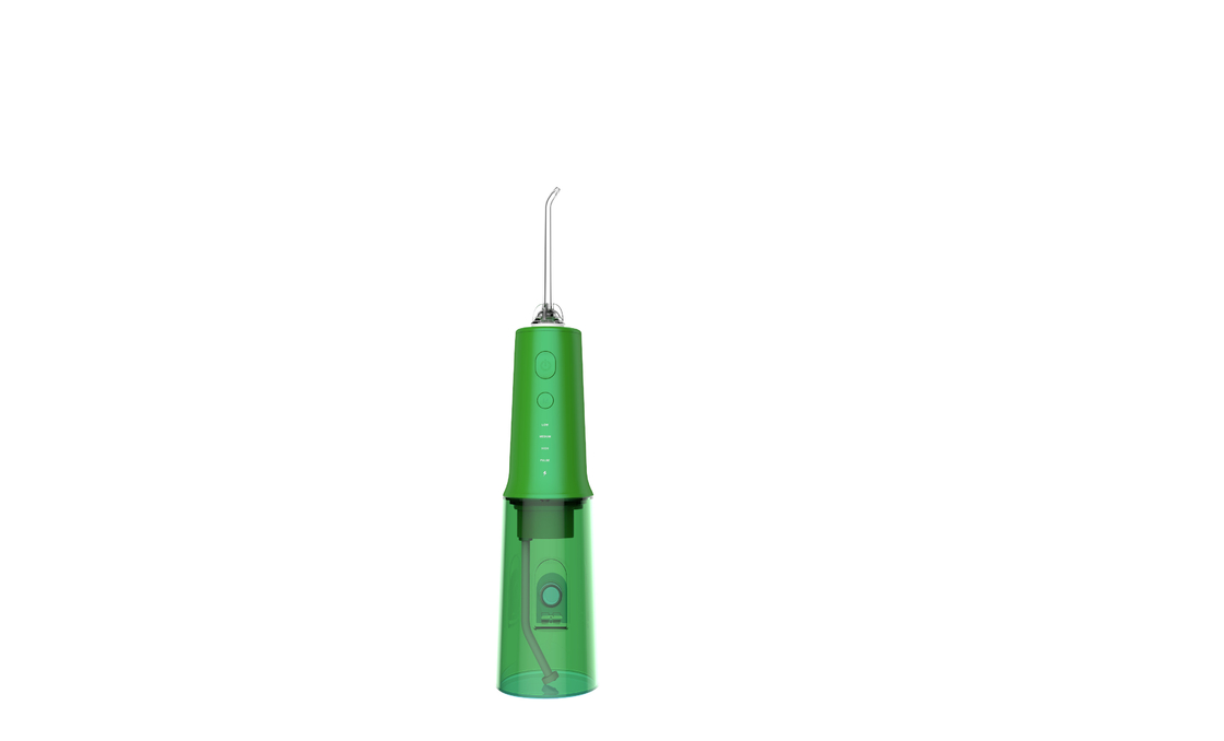 Cordless 320ml Travel Water Flosser Teeth Cleaner 360 Degree Rotating Long Jet Tips